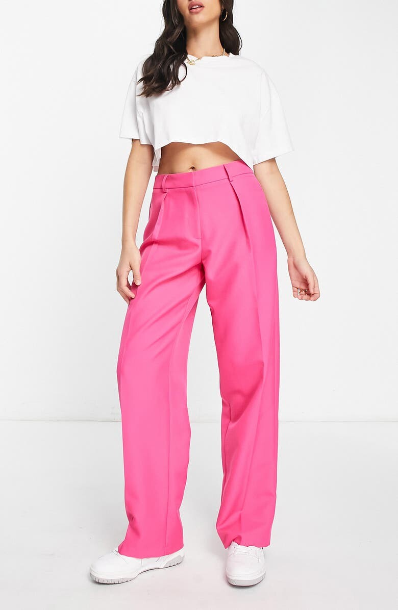 

Брюки с напуском для мальчика ASOS DESIGN, розовый