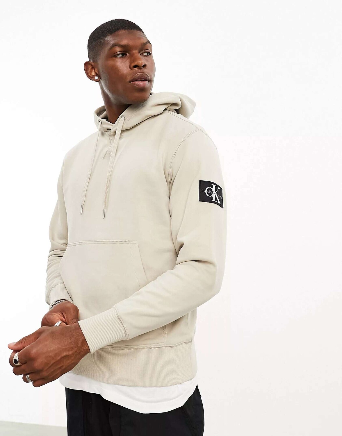 

Синяя толстовка с логотипом Calvin Klein Jeans, Синий
