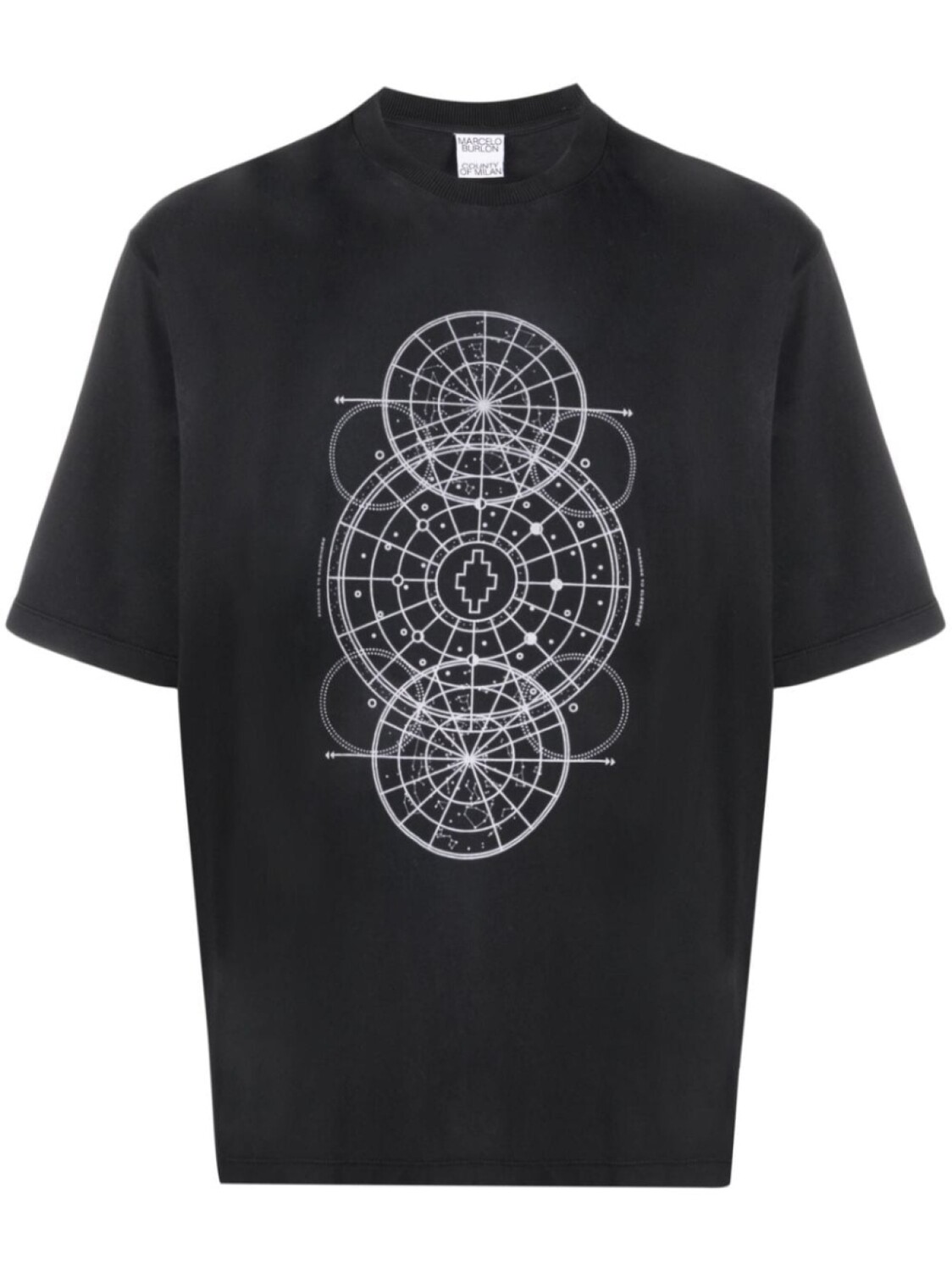 

Marcelo Burlon County of Milan футболка с принтом Astral, черный