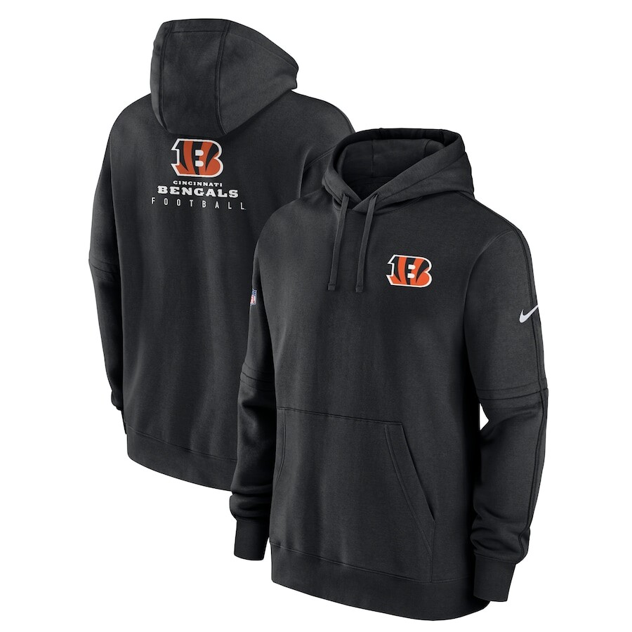 

Пуловер с капюшоном Nike Cincinnati Bengals, черный