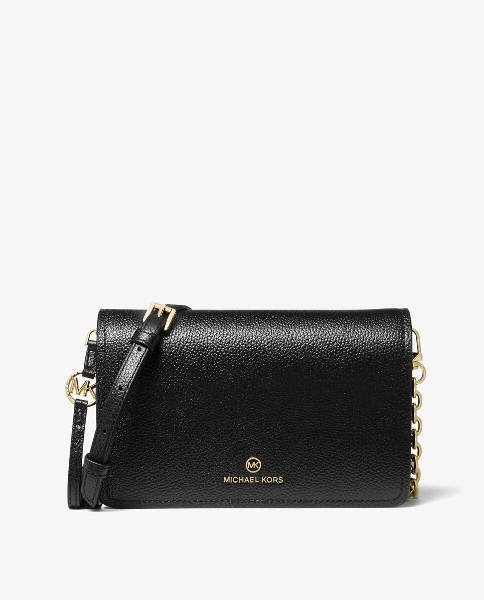 

Jet Set женская черная кожаная сумка через плечо Michael Michael Kors, черный
