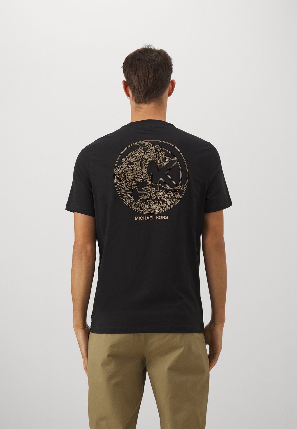 

Футболка с принтом Wave Tee Michael Kors, черный