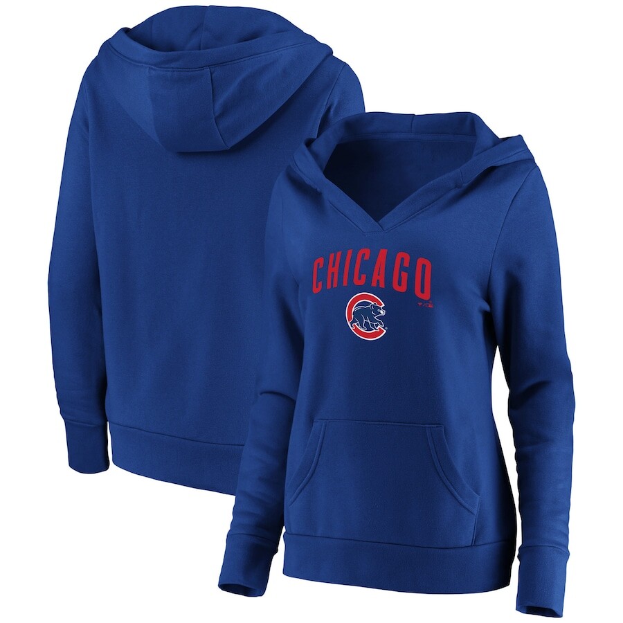 

Пуловер с капюшоном Fanatics Branded Chicago Cubs, роял
