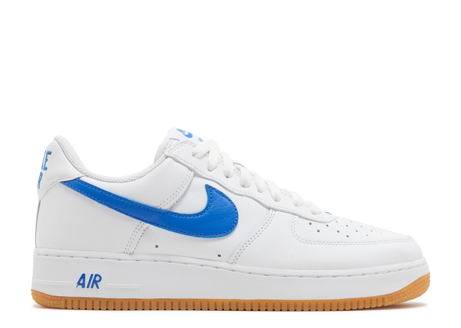 Кроссовки Nike Air Force 1 Low 'Color Of The Month - White Royal Blue', белый original authentic nike air force 1 low mini swoosh men s skateboarding shoes sport outdoor sneakers 2018 new arrival 823511 603