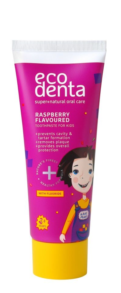 Ecodenta Kakes Makes Raspberry зубная паста для детей, 75 ml l carnitine 3000 14 ампул 25 мл blueberry raspberry черника малина