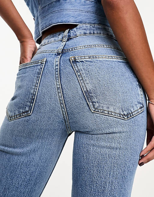 

Голубые расклешенные джинсы ASOS DESIGN