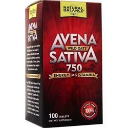 Natural Balance Авена Сатива (дикий овес) 750 мг 100 таблеток