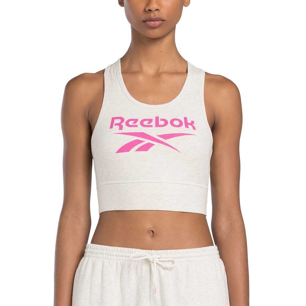 

Спортивный бюстгальтер Reebok Identity Big Logo Cotton, розовый