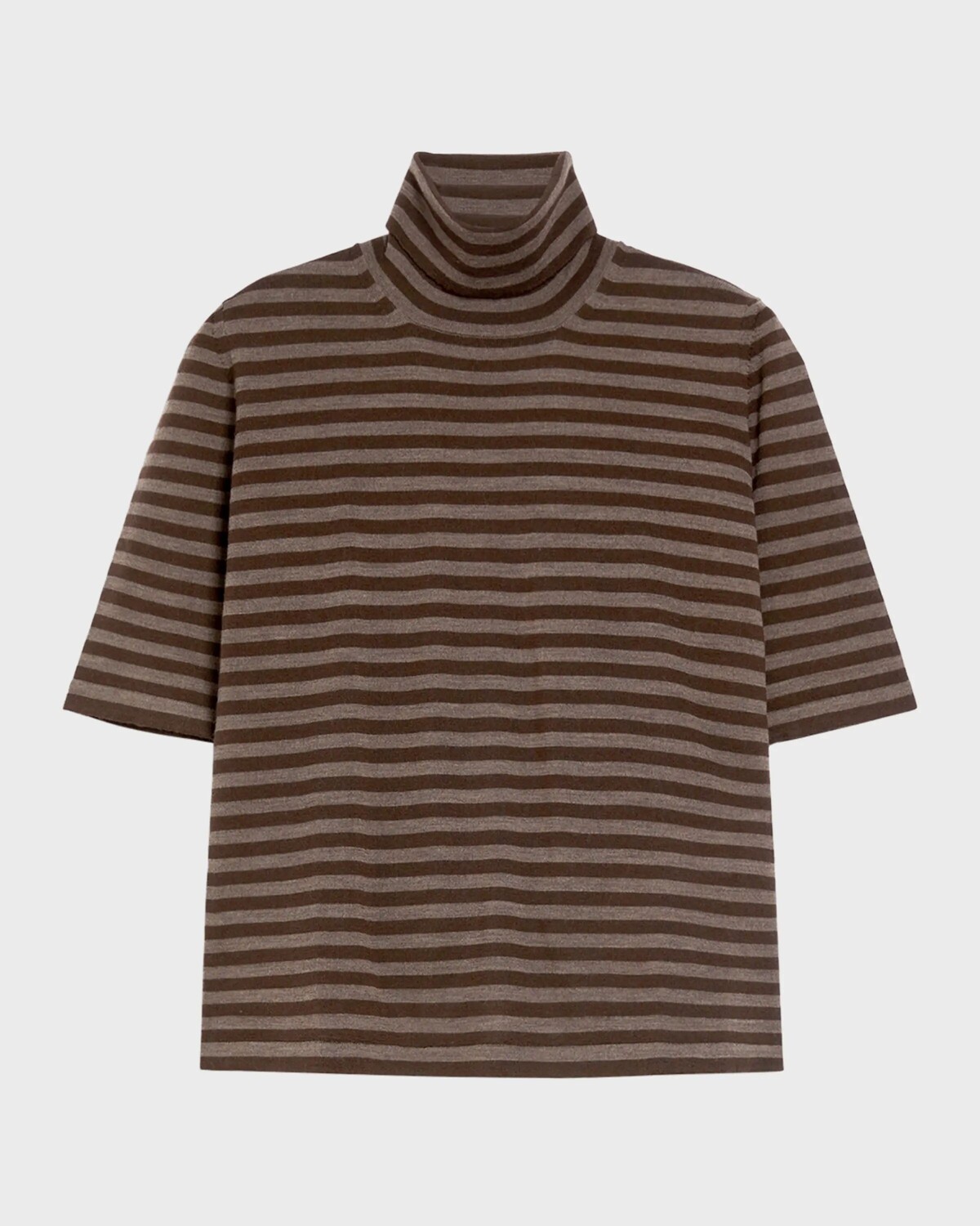

Полосатый свитер Vadius с рукавами до локтя Max Mara Leisure, цвет Hazelnut Brown