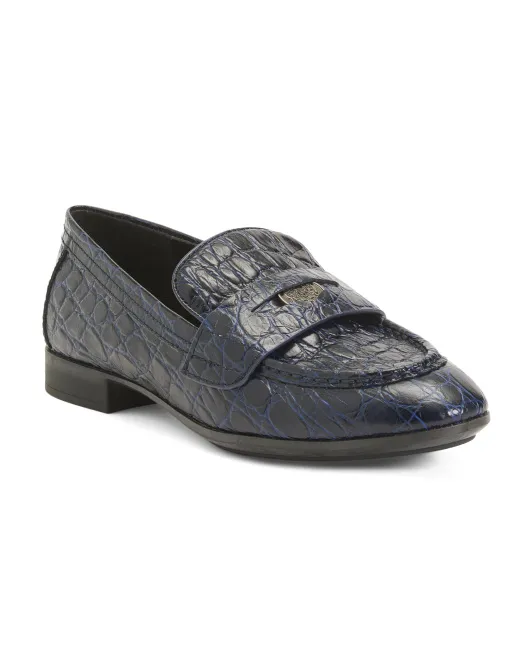 

Кожаные пенни-лоферы Parama Vince Camuto, цвет Midnight