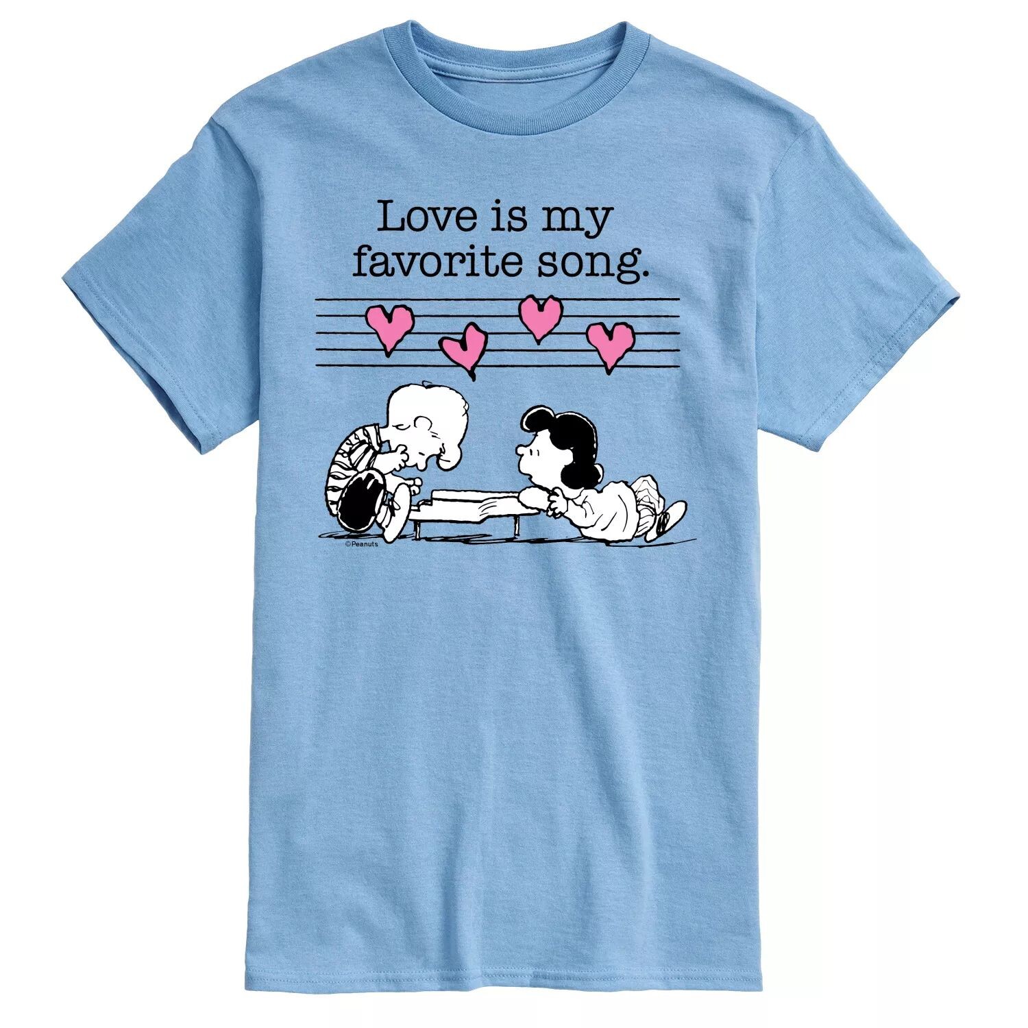 

Мужская футболка Peanuts Valentine Piano Tee Licensed Character