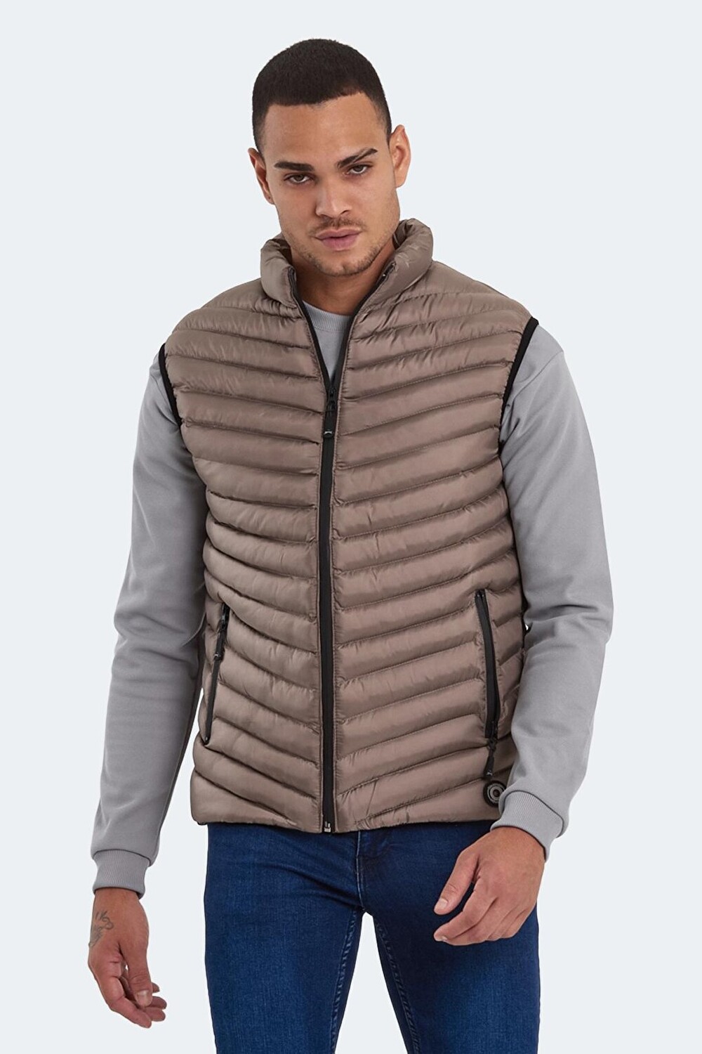 

HENA KTN Мужской Жилет Бежевый SLAZENGER