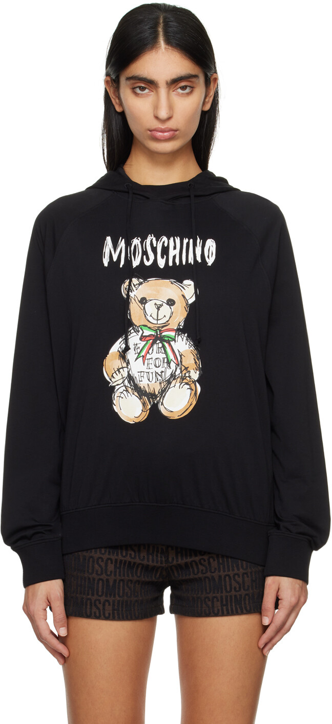 

Толстовка с плюшевым медведем Black Archive Moschino