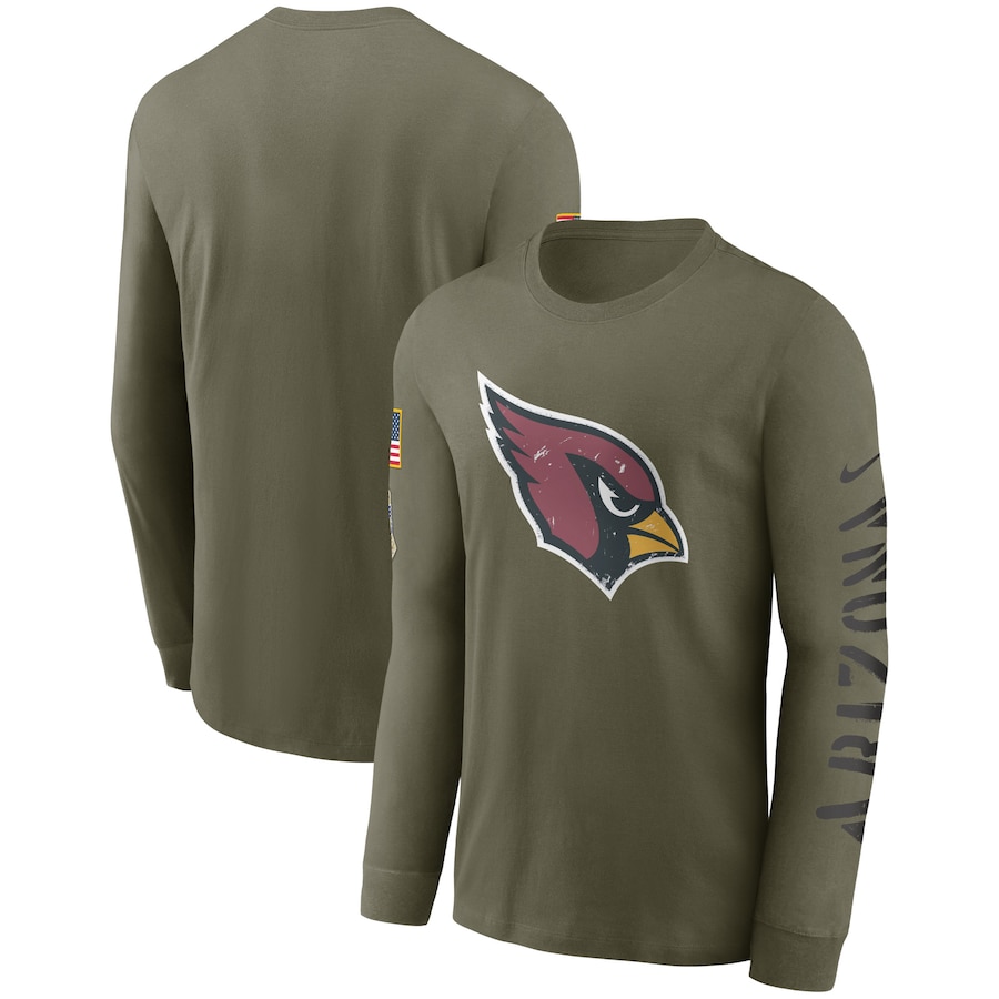 

Футболка с длинным рукавом Nike Arizona Cardinals, оливковый