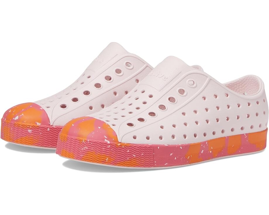 

Кроссовки Native Shoes Jefferson Sugarlite Marbled, цвет Milk Pink/Dazzle Apricot Marble