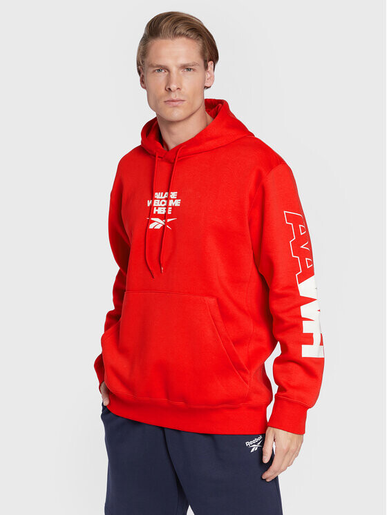 

Толстовка свободного кроя Reebok, красный