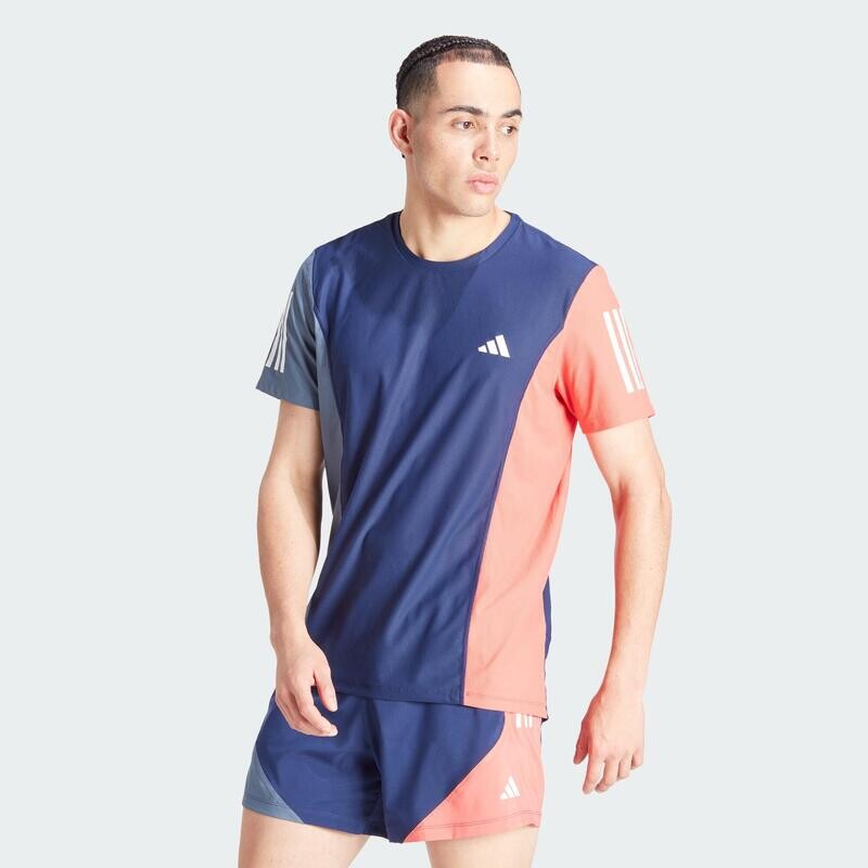 

Футболка с цветными блоками The Run ADIDAS, цвет blau