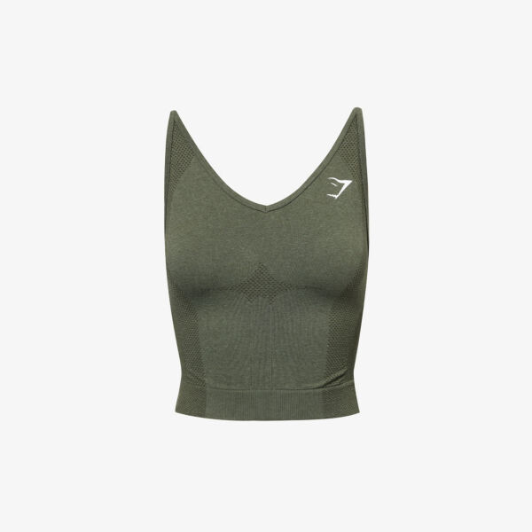 

Майка миди vital seamless 2 0 из эластичного джерси Gymshark, зеленый