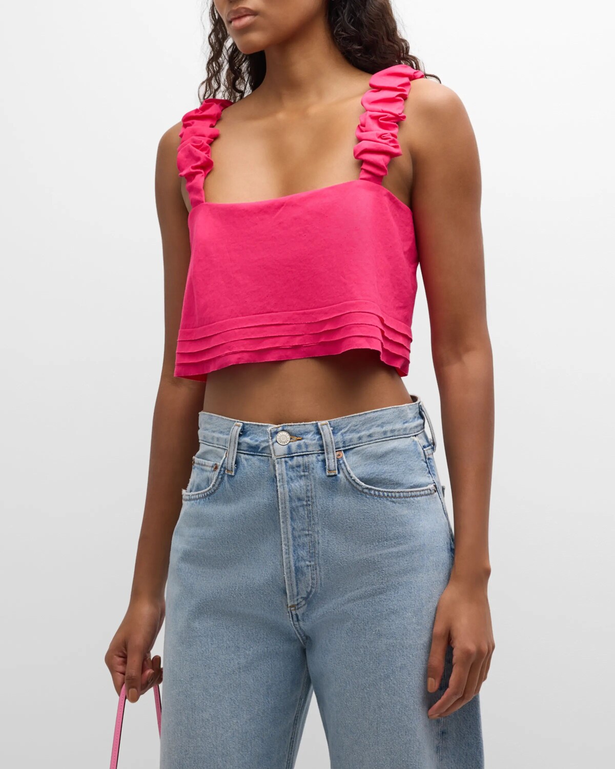 

Укороченная майка Cora Ramy Brook, цвет Pink Punch