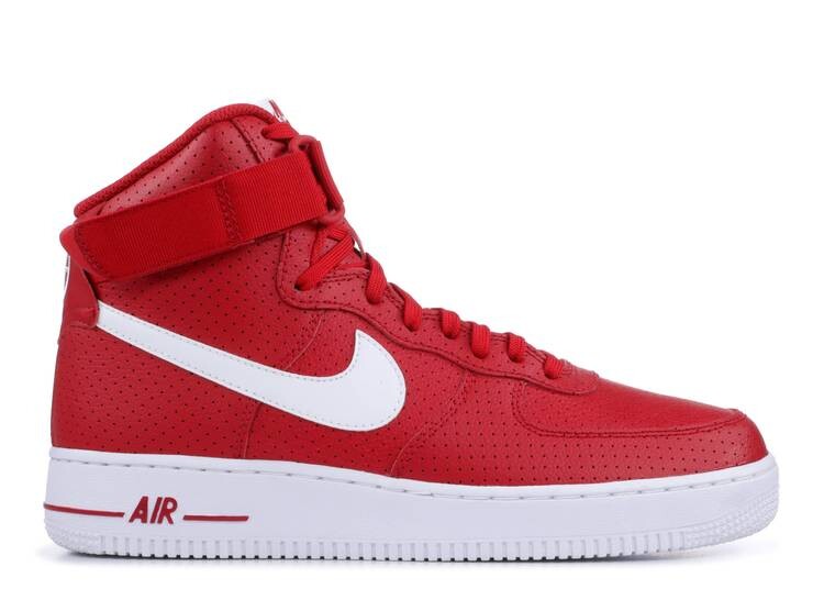 

Кроссовки Nike AIR FORCE 1 HIGH 'GYM RED PERFORATED', красный