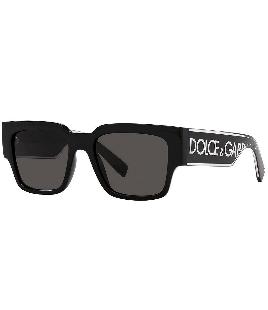 

Dolce & Gabbana Мужские квадратные солнцезащитные очки Dg6184 52 мм, черный