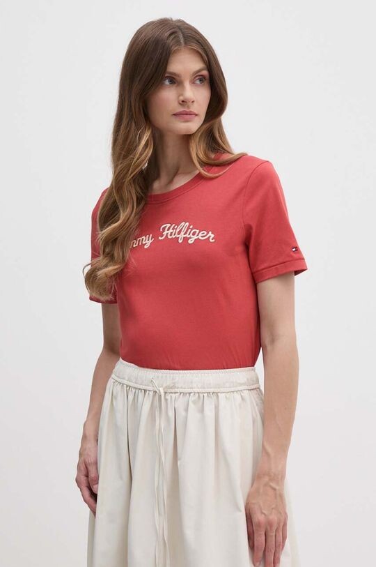 

Хлопковая футболка Tommy Hilfiger, красный