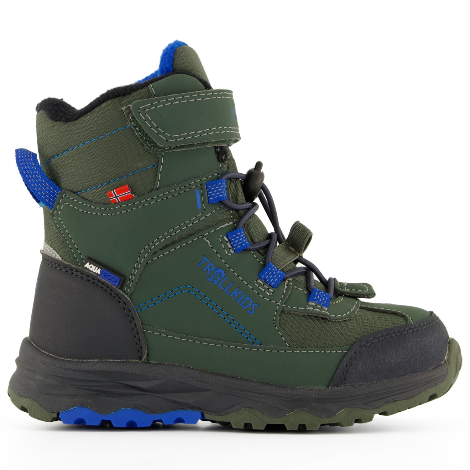 Зимние ботинки Trollkids Kid's Hafjell Winter Boots XT, цвет Ivy/Electric Blue/Black
