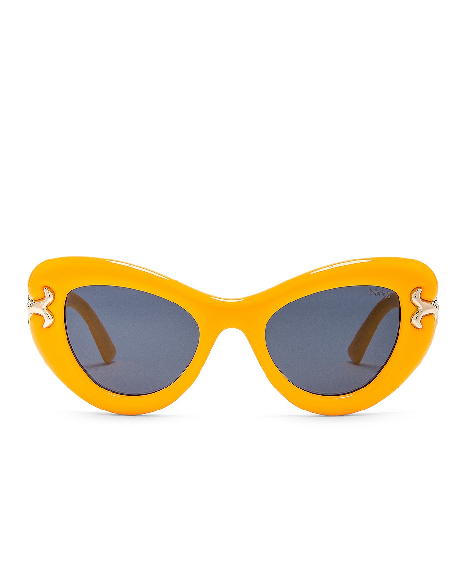 Солнцезащитные очки Emilio Pucci Cat Eye Acetate, желтый