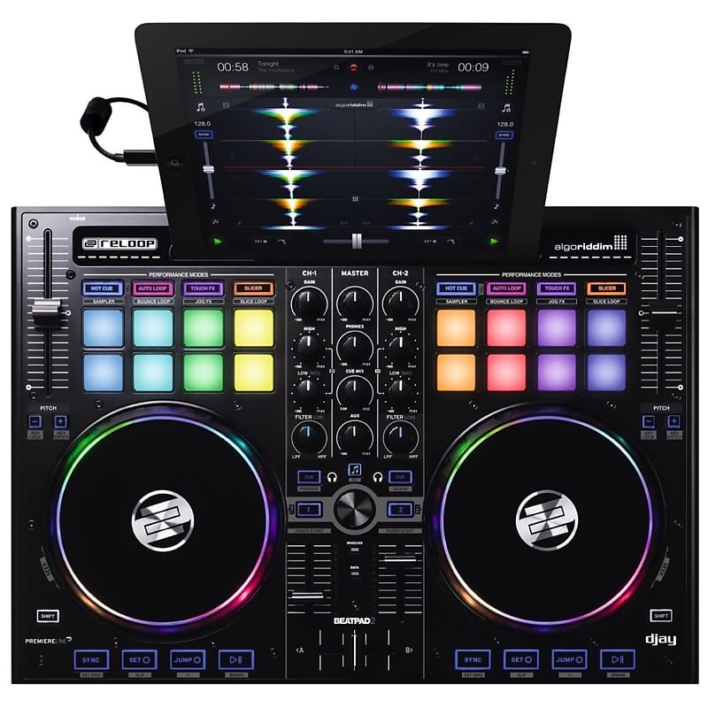 DJ-Контроллер Reloop Beatpad 2 DJ Controller reloop beatmix 2 mk2 dj controller black digital vinyl system dvs scratcher 2 channels