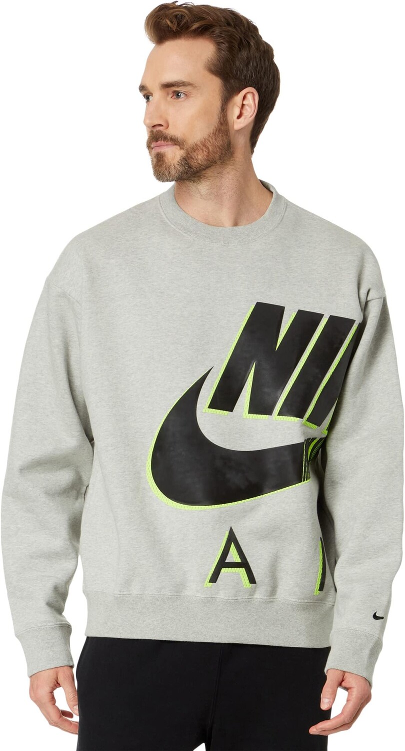 

Толстовка NRG AM Fleece Crew Nike, цвет Grey Heather