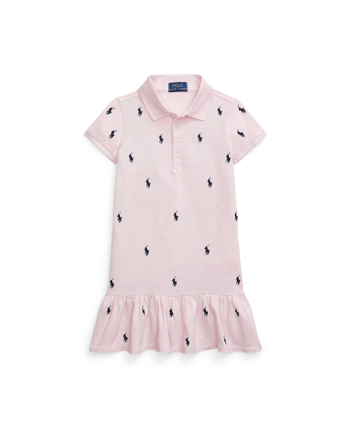 

Платье-поло из сетки с пони для малышей и маленьких девочек Polo Ralph Lauren