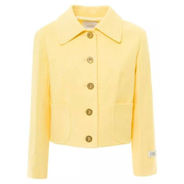 

Куртка jacket with branded buttons in cotton blend Patou, желтый