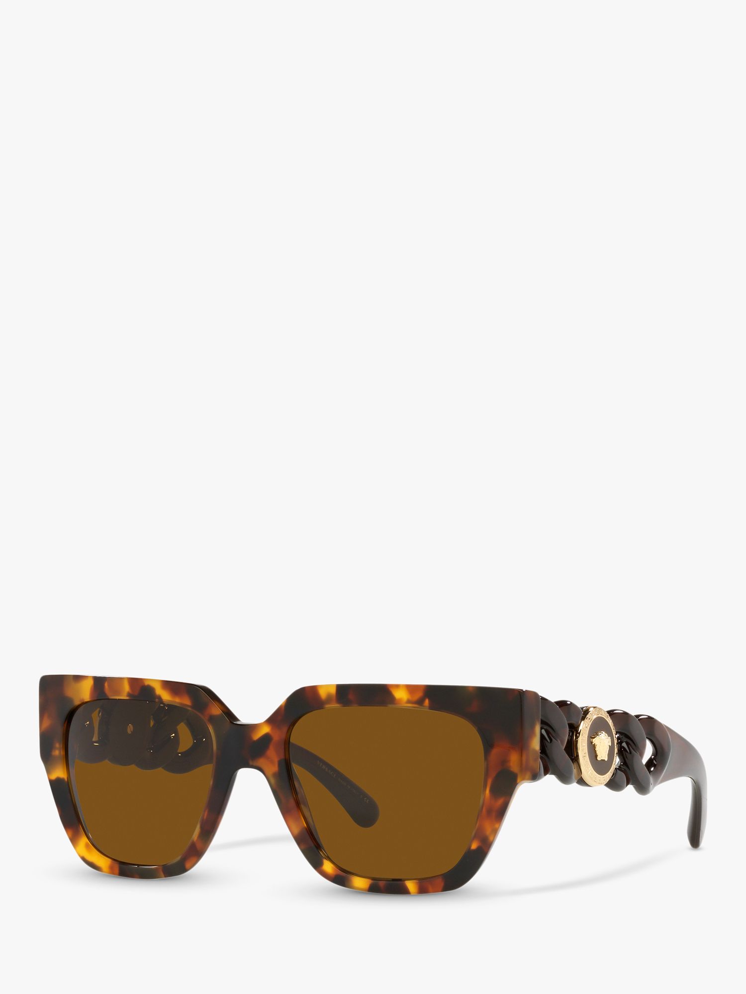 Versace VE4409 Женские квадратные солнцезащитные очки, Гавана