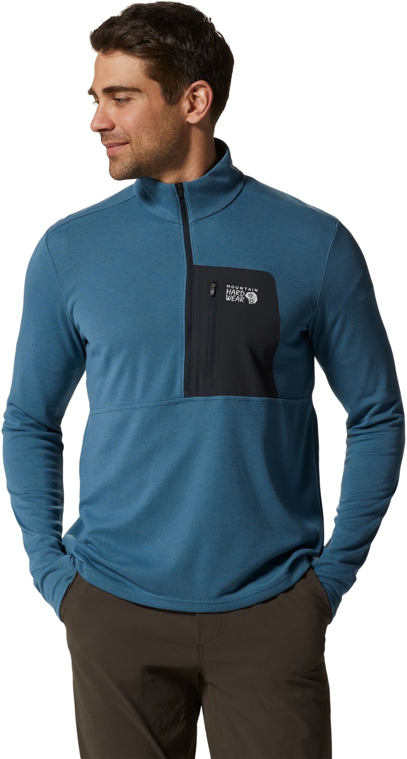 

Топ с молнией до половины Rogue Pursuit – мужской Mountain Hardwear, синий
