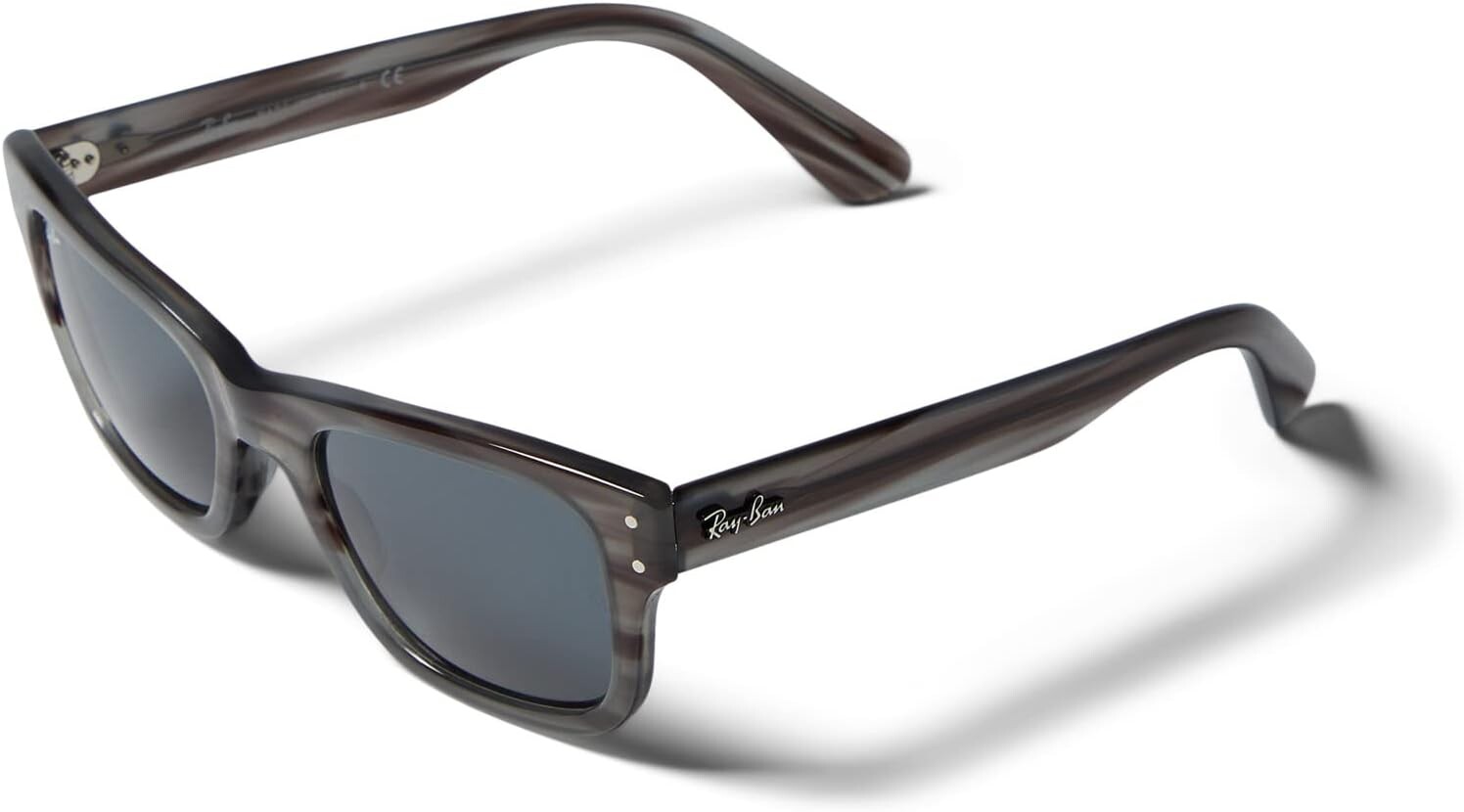 

Солнцезащитные очки 52 mm 0RB2283 Mr Burbank Ray-Ban, цвет Striped Gray/Blue