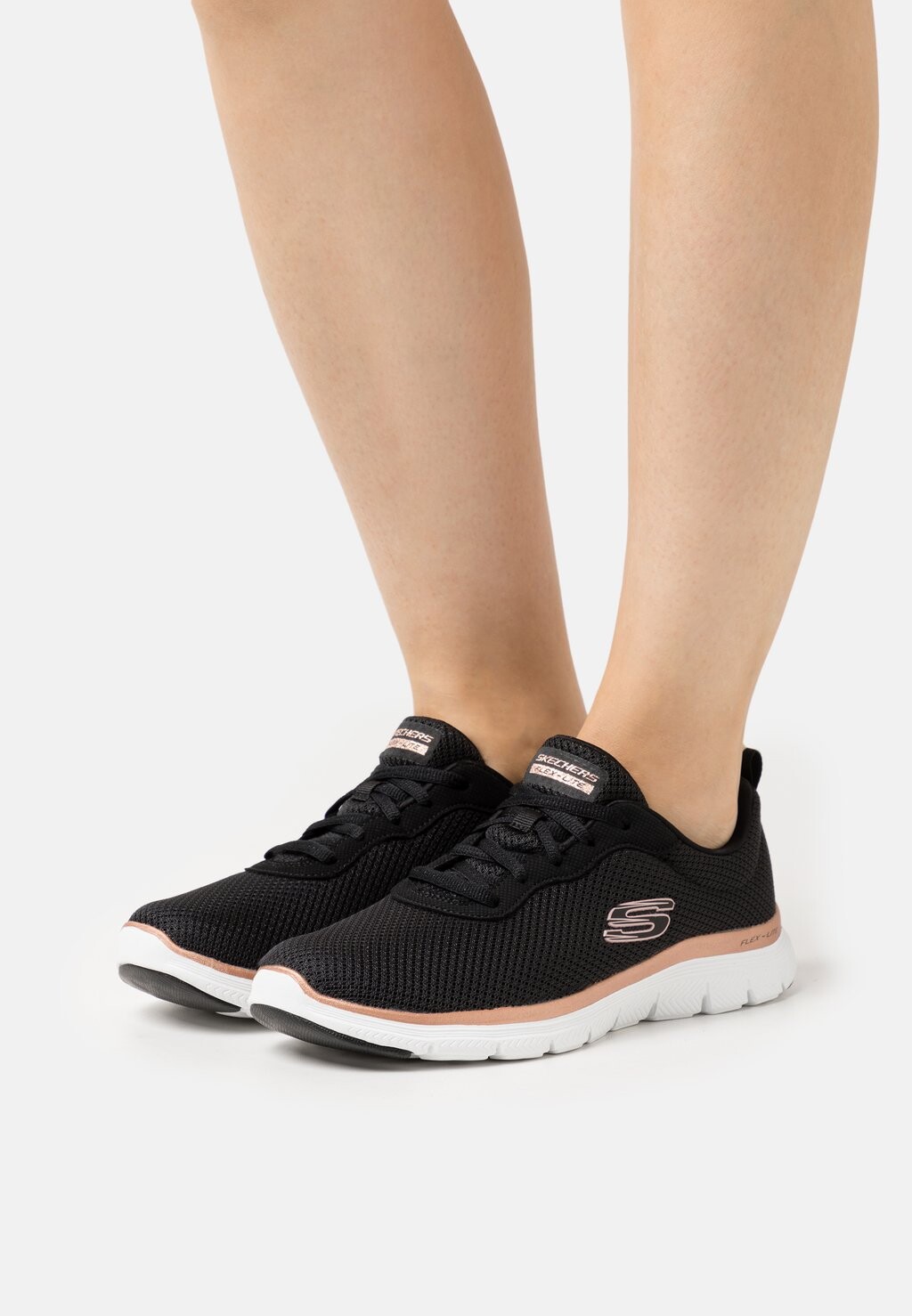 

Кроссовки Skechers Flex Appeal 4.0, черный / розовое золото