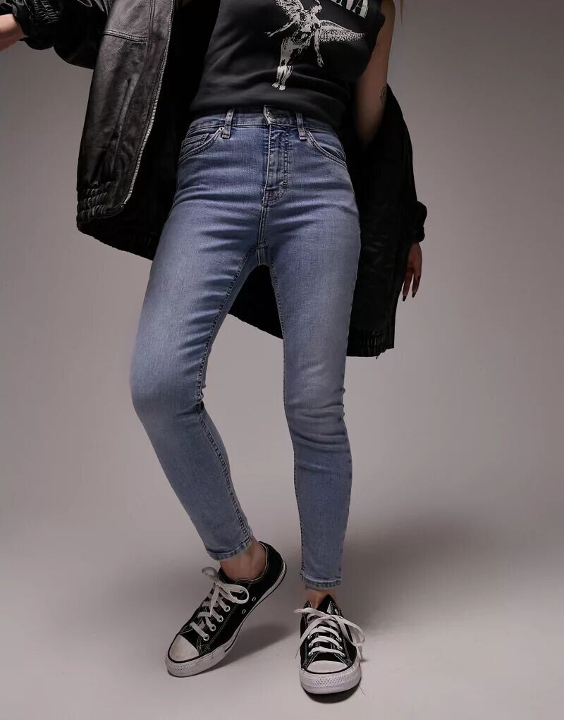 

Джинсы Topshop Jamie с потертостями