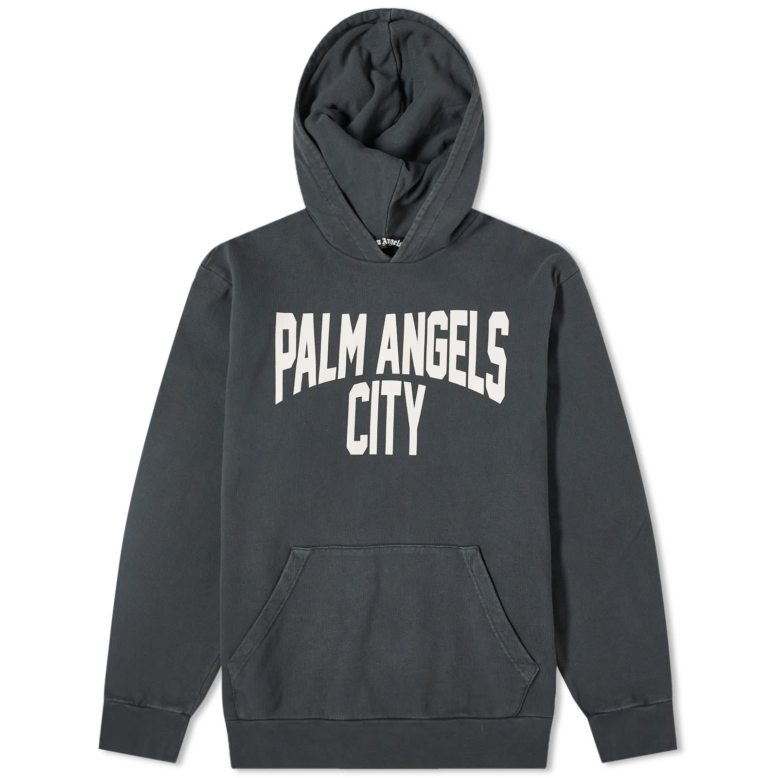 Худи Palm Angels Pa City Popover, цвет Washed Black