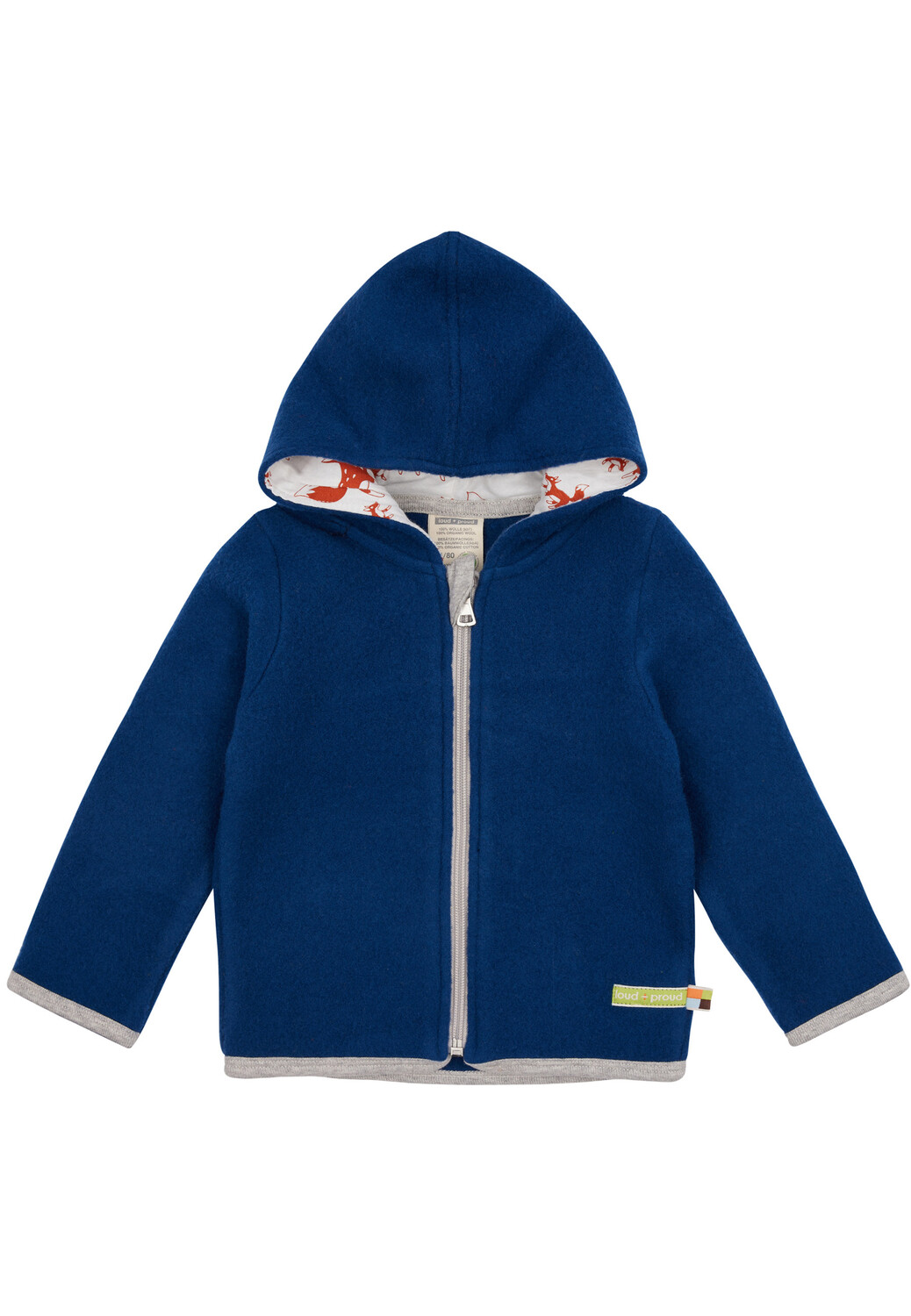 

Толстовка loud + proud Jacke Warmes Wollfleece, цвет Ultramarine
