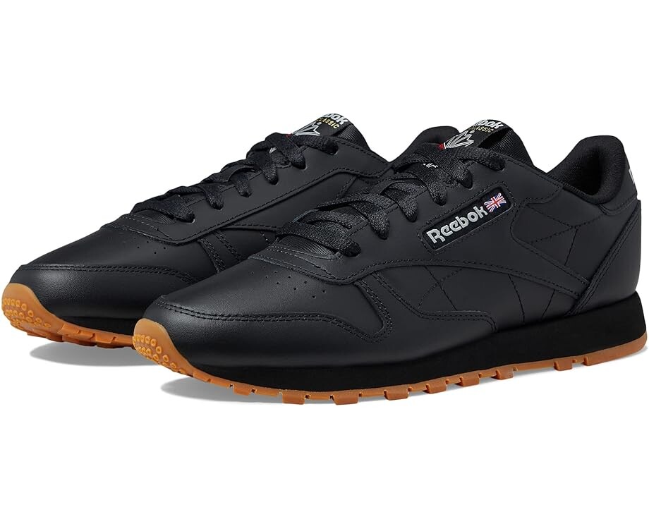 

Кроссовки Reebok Classic Leather, цвет Black/Pure Grey/Gum