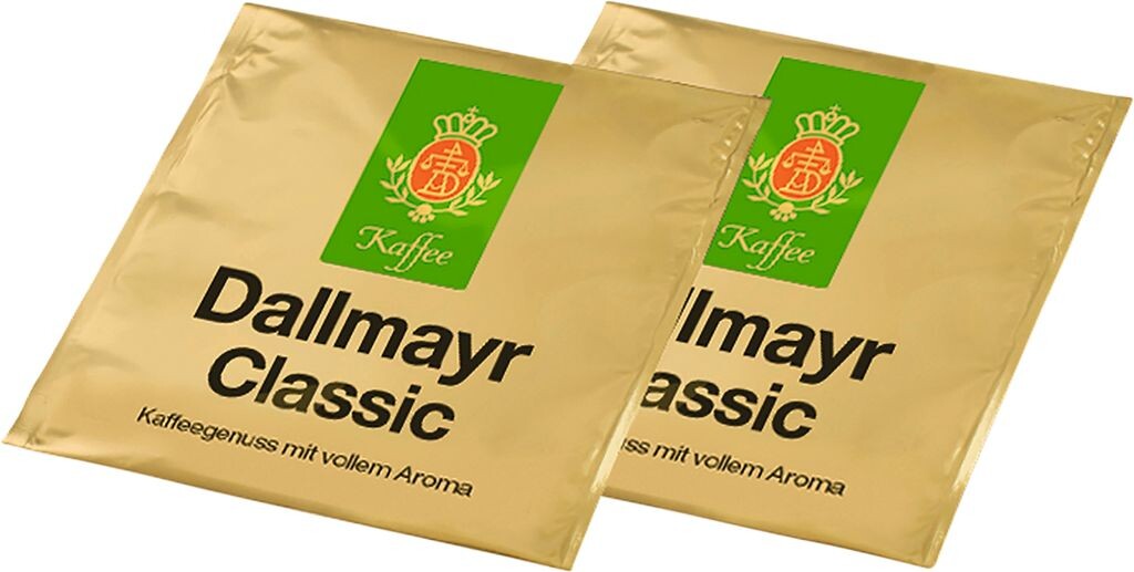 

Dallmayr Classic из зерен арабики и робусты 100 подушечек по 700 г, в упаковке 6 шт. Mega-Paradies