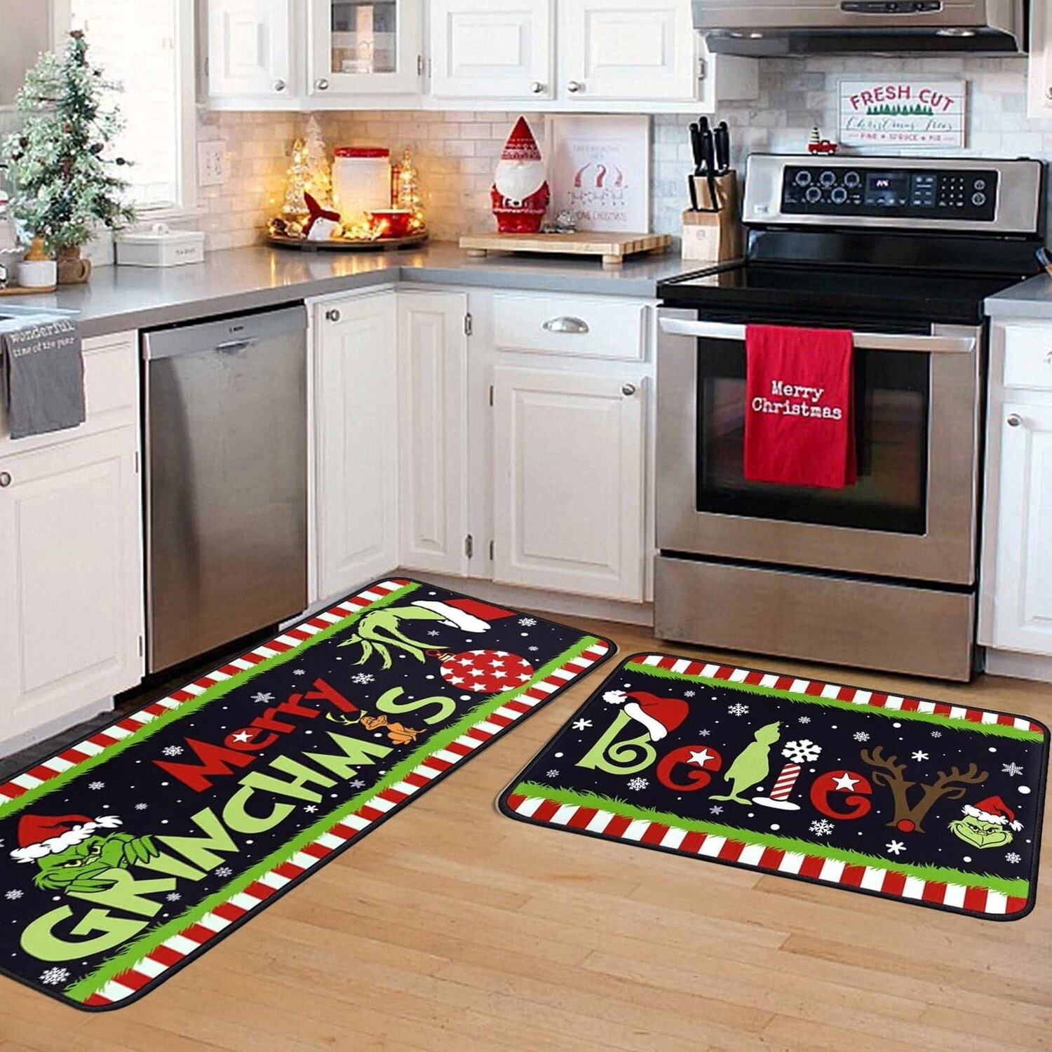 

Рождестенский коврик Gasue The Grinch, разноцветный
