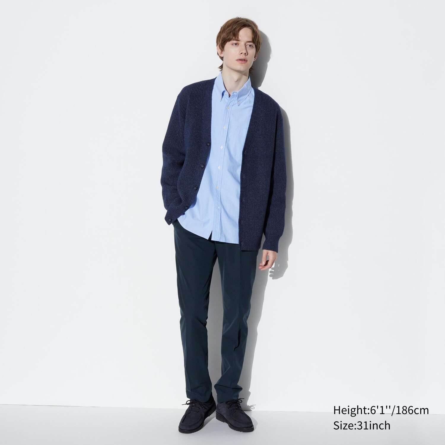 

Брюки airsense (эффект хлопка) UNIQLO, темно-синий