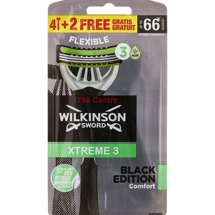 Мужская бритва Black Edition Wilkinson Sword Xtreme 3 Comfort Sensitive, 6 шт.