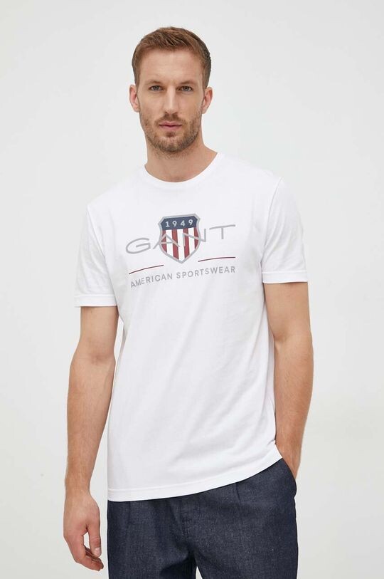 

Футболка из хлопка Gant, белый