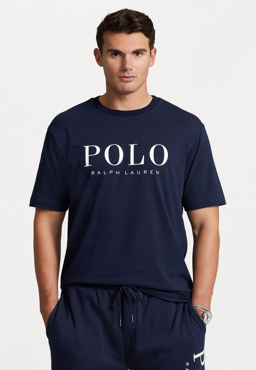 

Футболка с принтом Polo Ralph Lauren, темно-синий