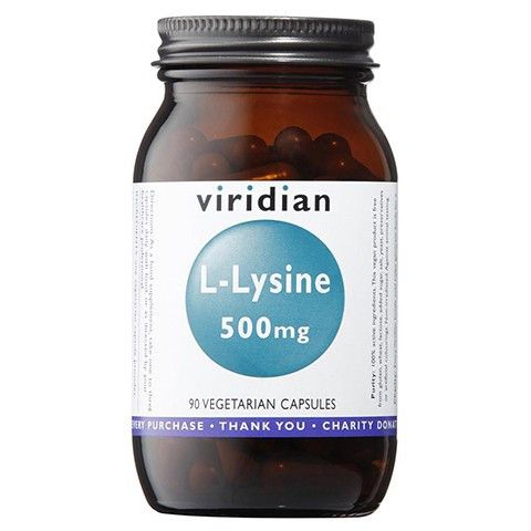 L-лизин в капсулах Viridian L-Lizyna 500 mg, 90 шт sundown naturals l лизин 500 мг 100 таблеток