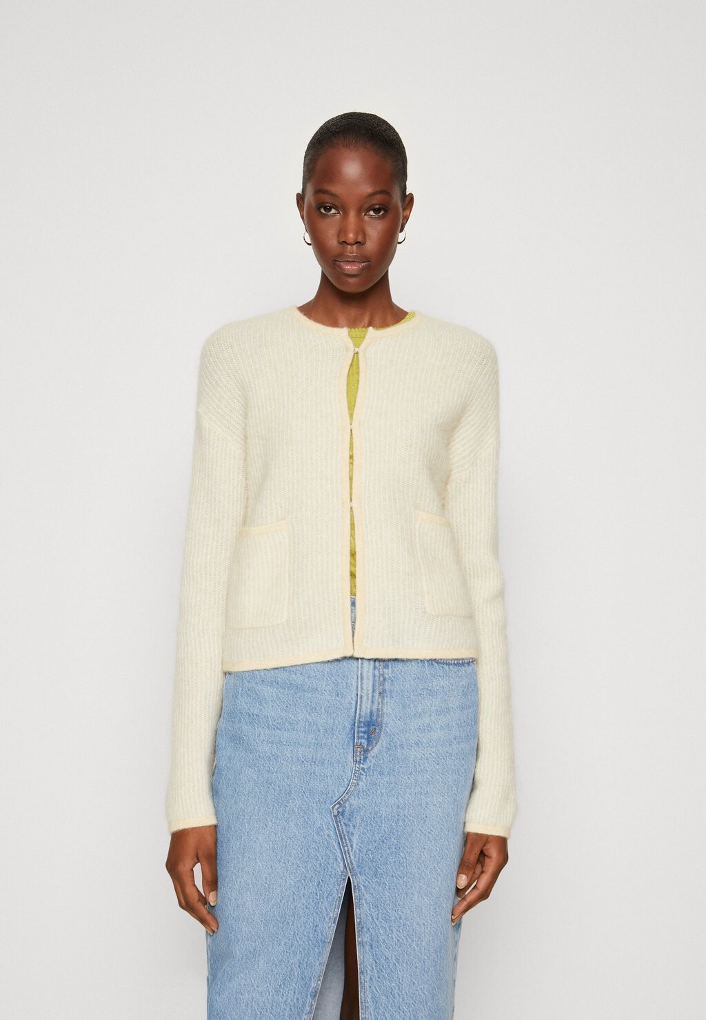 

Кардиган MSCHELIZA NENAYA CARDIGAN STP MSCH Copenhagen, цвет yellow/ice