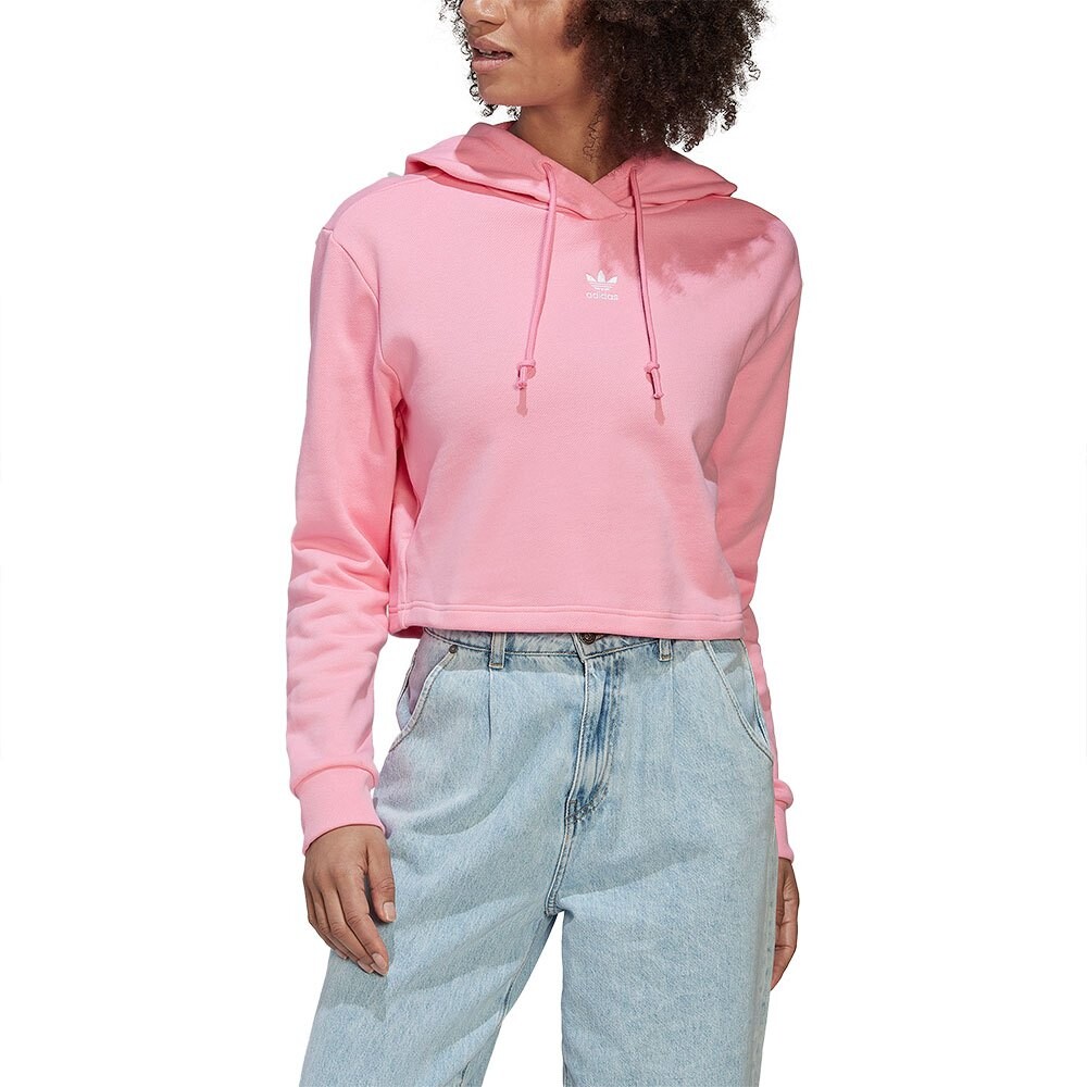

Худи adidas Originals Adicolor Essentials Crop French Terry, розовый