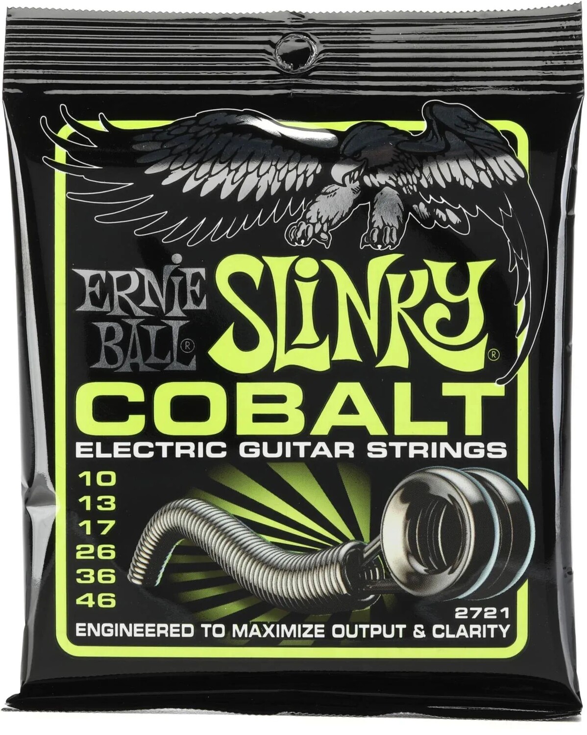 

Струны для электрогитары Ernie Ball 2721 Regular Slinky Cobalt — .010-.046